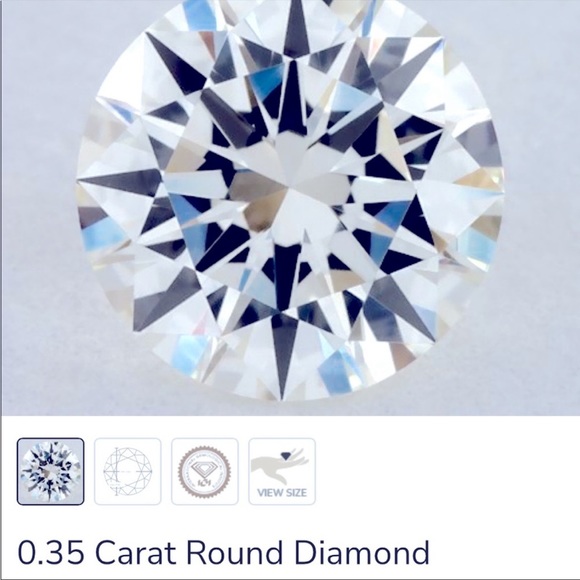 Flawless Natural Diamond, .35ct Round Brilliant - Picture 3 of 6